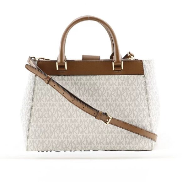 Michael Kors 2WAYShoulder Handbag 35T9GAKS3B off white PVC Women - Picture 1 of 15